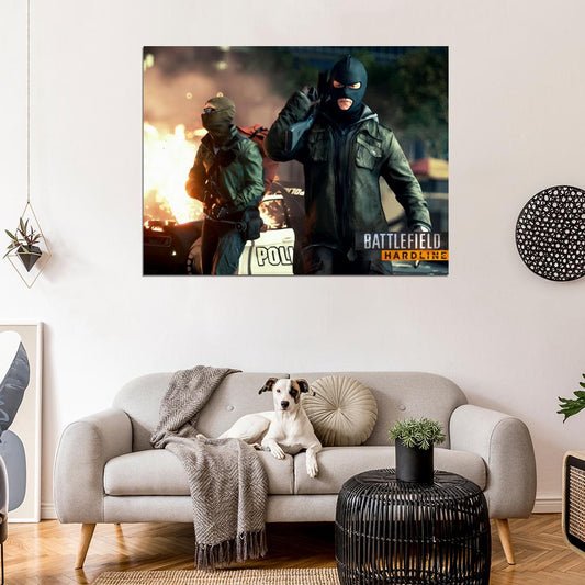 Battlefield Hardline Video Game Wall Art Print Poster