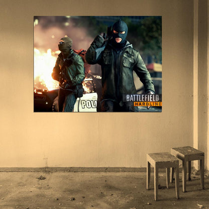 Battlefield Hardline Video Game Wall Art Print Poster