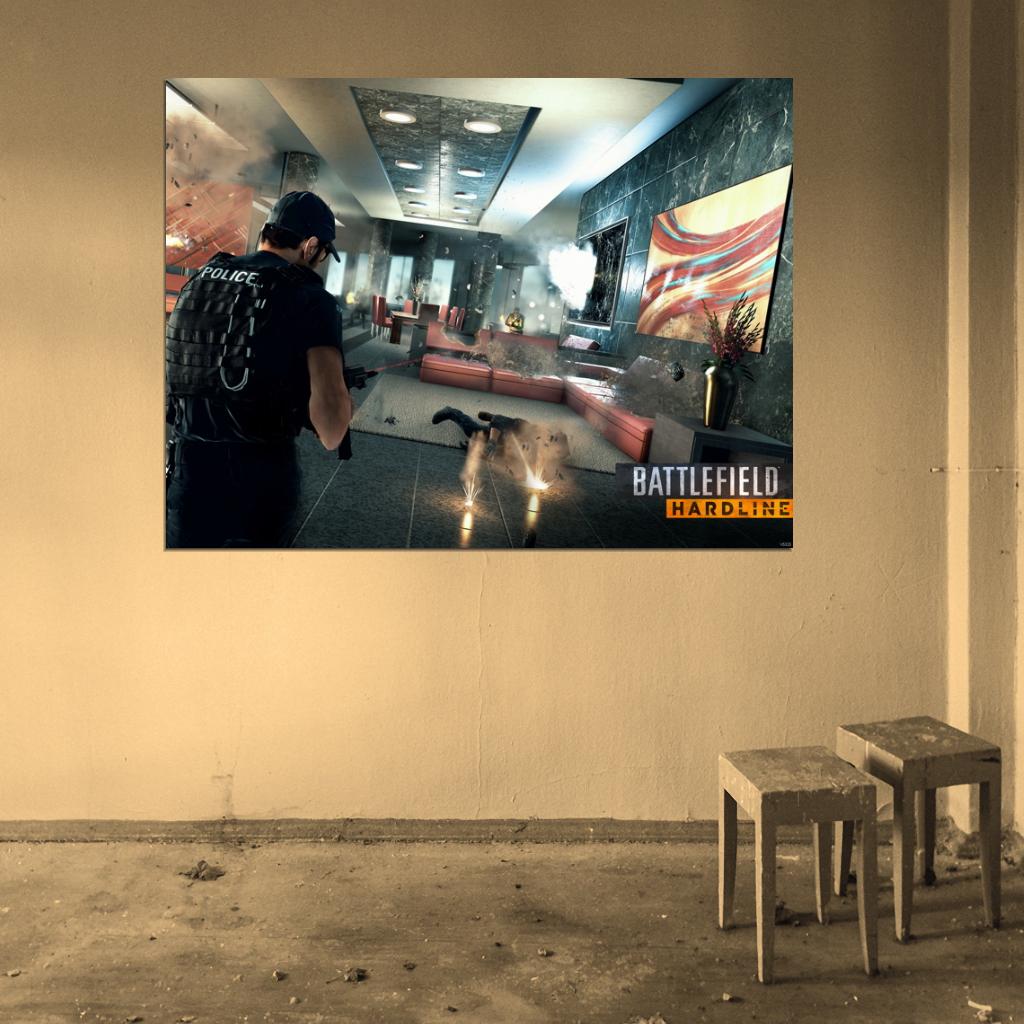 Battlefield Hardline Video Game Wall Art Print Poster