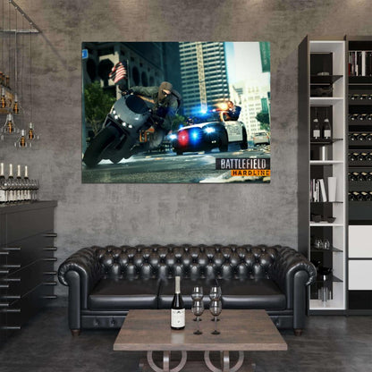 Battlefield Hardline Chase Video Game Wall Art Print Poster