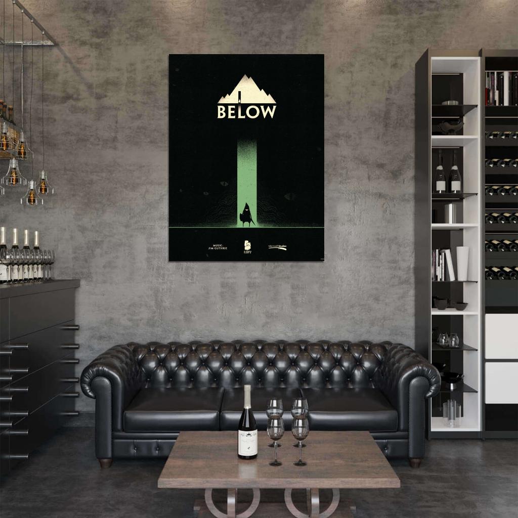 Below Video Game Wall Art Print Poster