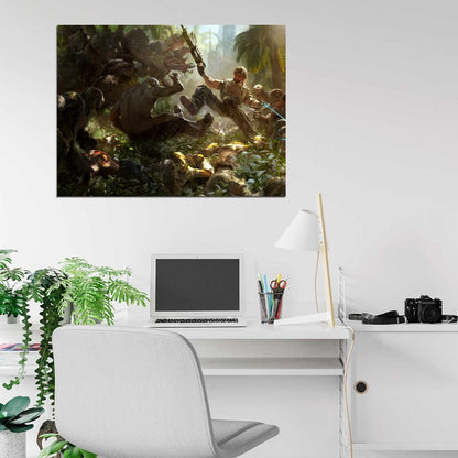 Bulletstorm Painting Art Video Game Wall Art Print Poster