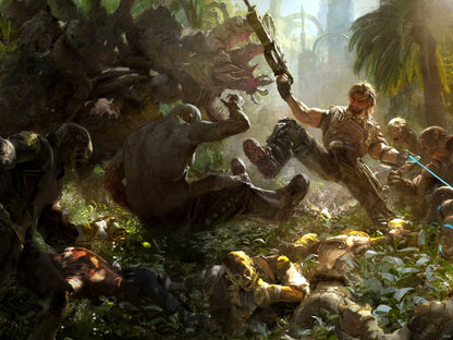 Bulletstorm Painting Art Video Game Wall Art Print Poster