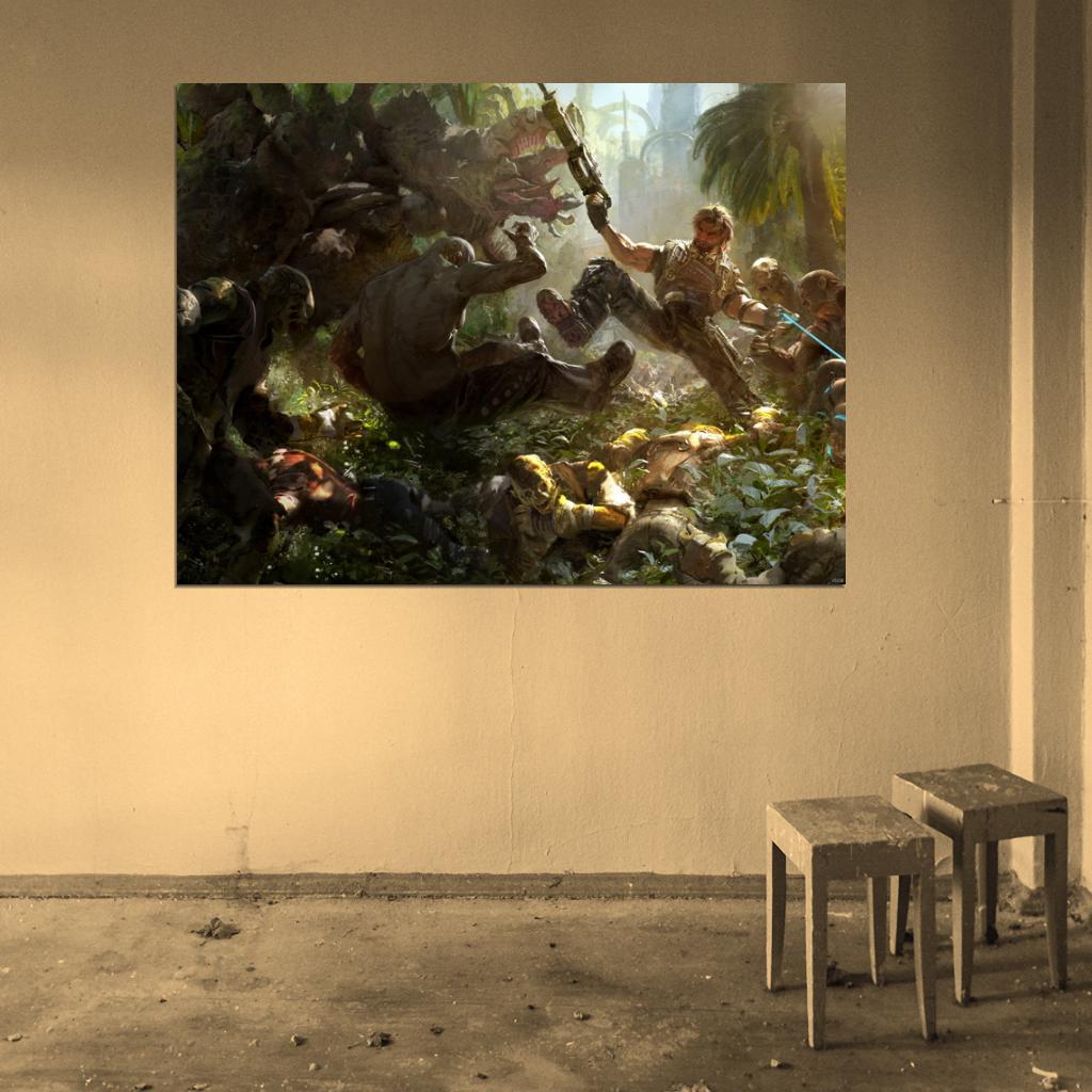 Bulletstorm Painting Art Video Game Wall Art Print Poster