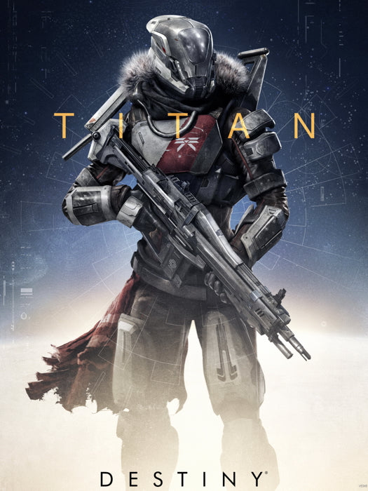 Destiny Titan Video Game Wall Art Print Poster