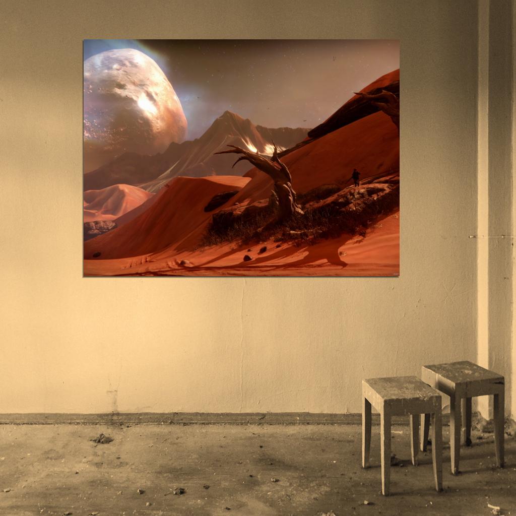 Destiny Mars Video Game Art Wall Art Print Poster