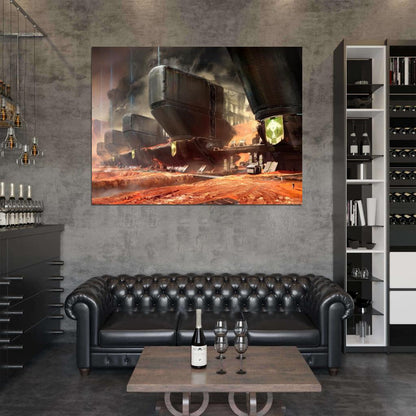 Destiny Mars Cabal Exclusion Zone Video Game Wall Art Print Poster