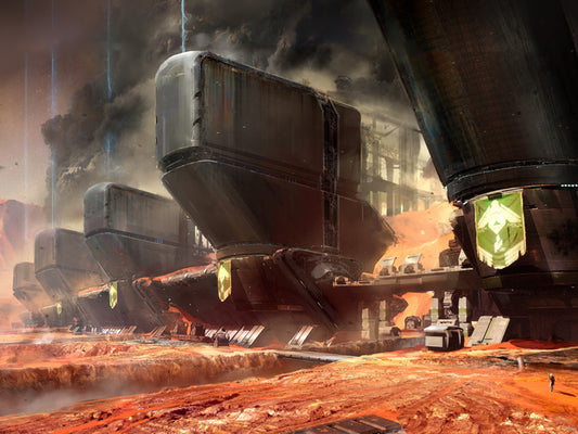 Destiny Mars Cabal Exclusion Zone Video Game Wall Art Print Poster