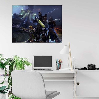 Destiny Cosmodrome Characters Video Game Wall Art Print Poster