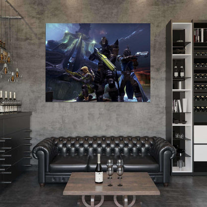 Destiny Cosmodrome Characters Video Game Wall Art Print Poster