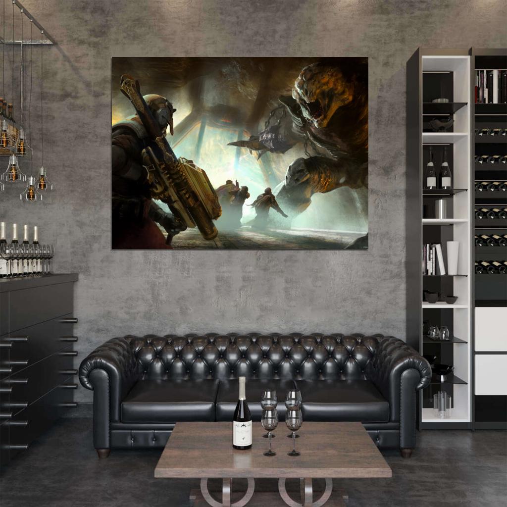 Destiny Monster Fight Video Game Art Wall Art Print Poster