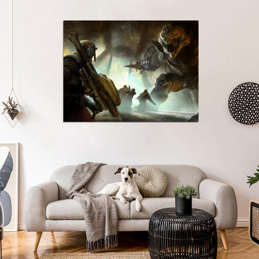 Destiny Monster Fight Video Game Art Wall Art Print Poster