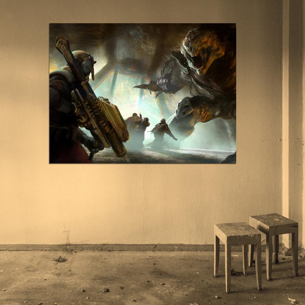 Destiny Monster Fight Video Game Art Wall Art Print Poster