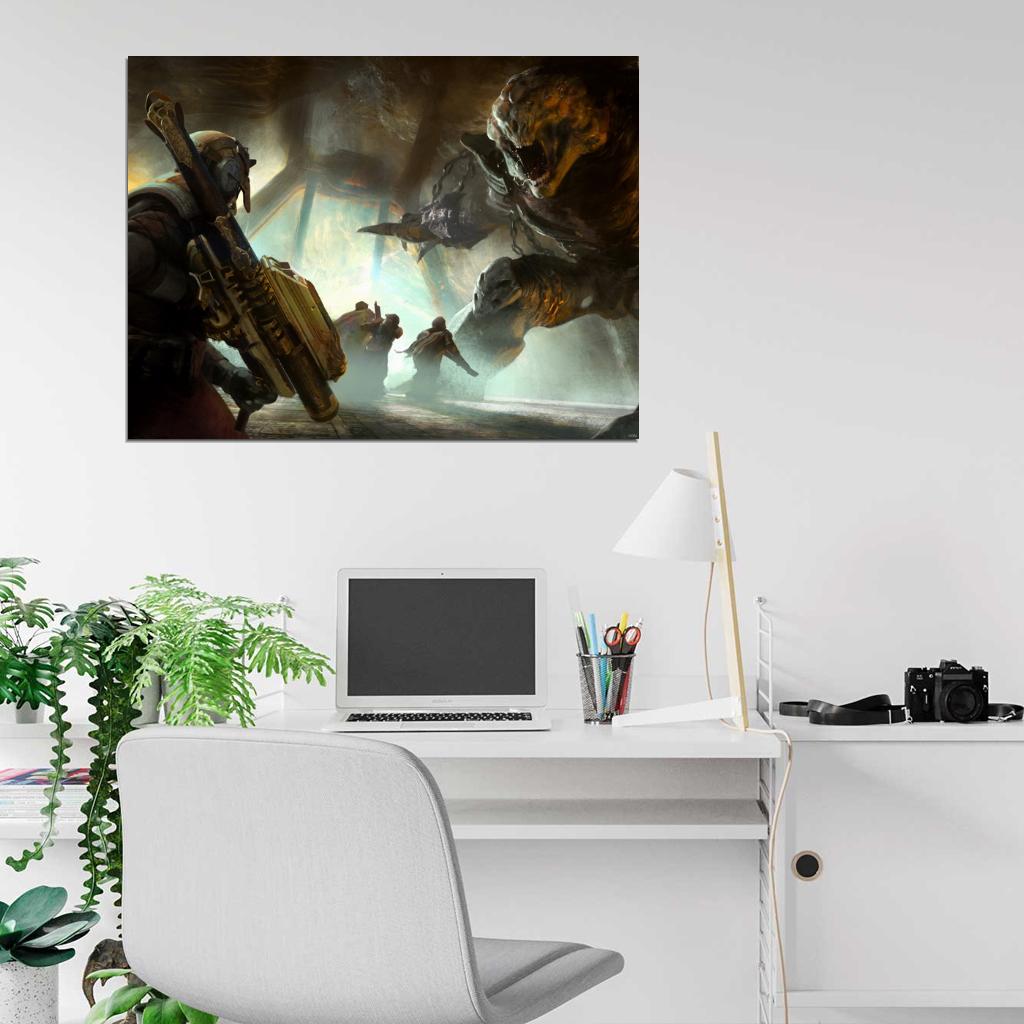 Destiny Monster Fight Video Game Art Wall Art Print Poster