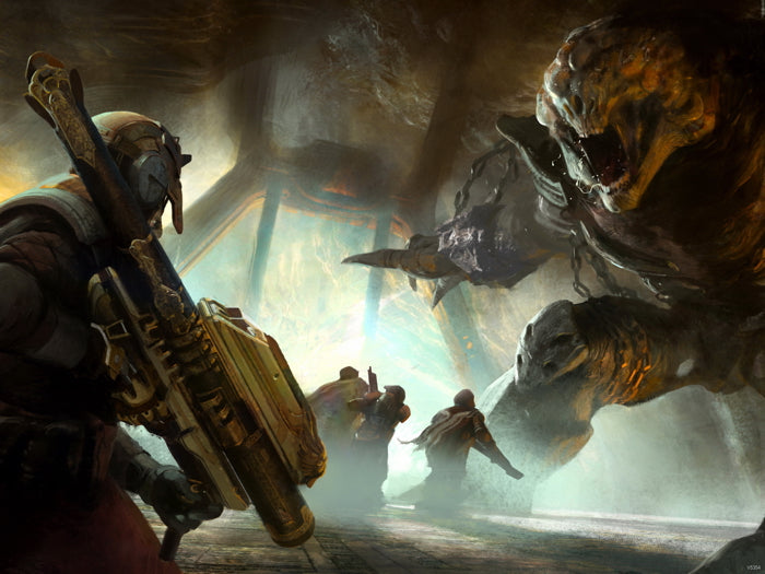 Destiny Monster Fight Video Game Art Wall Art Print Poster