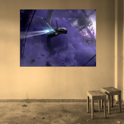 Destiny Spaceship Video Game Wall Art Print Poster