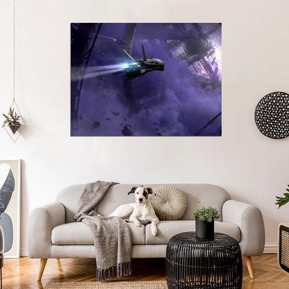 Destiny Spaceship Video Game Wall Art Print Poster