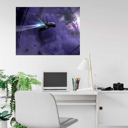 Destiny Spaceship Video Game Wall Art Print Poster