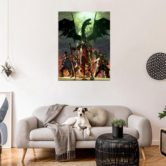 Dragon Age Inquisition Characters Awesome Game Wall Art Print Poster