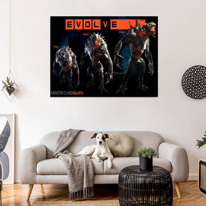 Evolve Characters Monster Goliath Video Game Wall Art Print Poster