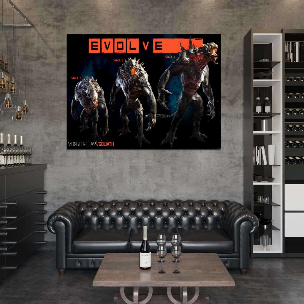 Evolve Characters Monster Goliath Video Game Wall Art Print Poster