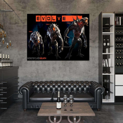 Evolve Characters Monster Goliath Video Game Wall Art Print Poster