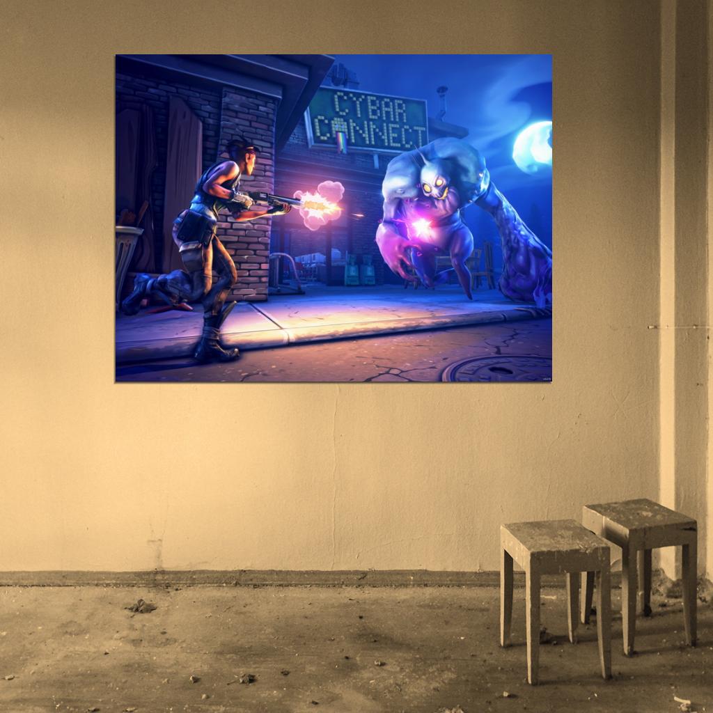 Fortnite Epic Monster Video Game Wall Art Print Poster