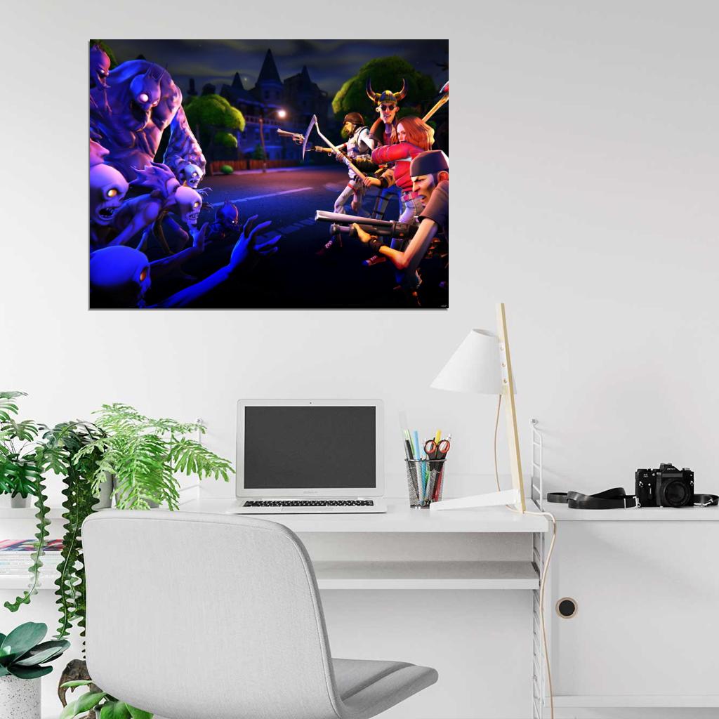 Fortnite Fight Epic Video Game Wall Art Print Poster