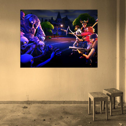 Fortnite Fight Epic Video Game Wall Art Print Poster