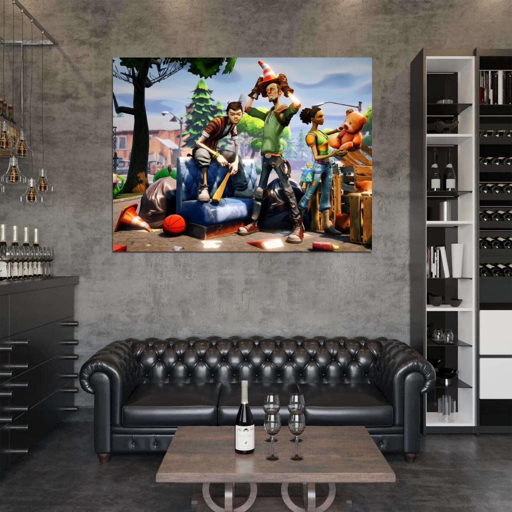 Fortnite Cool Funny Epic Video Game Wall Art Print Poster