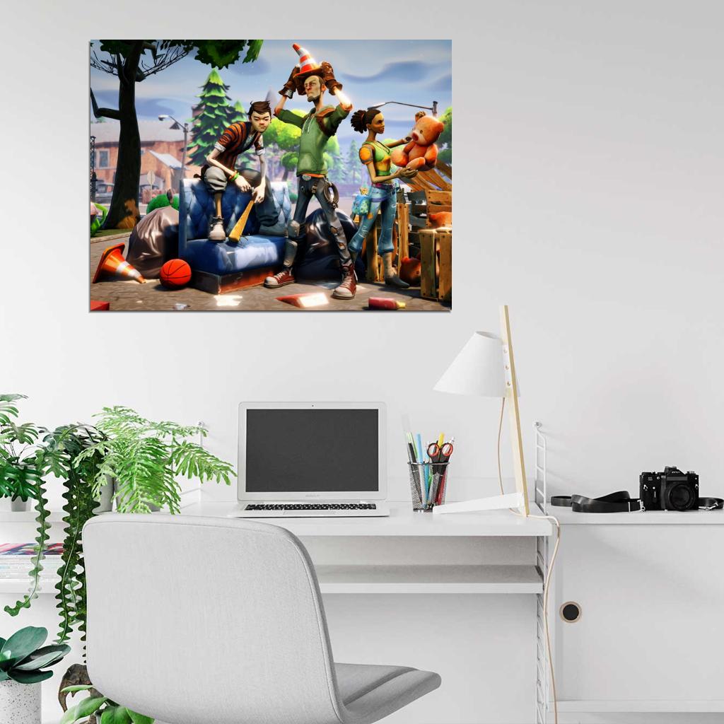 Fortnite Cool Funny Epic Video Game Wall Art Print Poster
