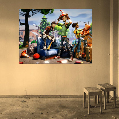 Fortnite Cool Funny Epic Video Game Wall Art Print Poster