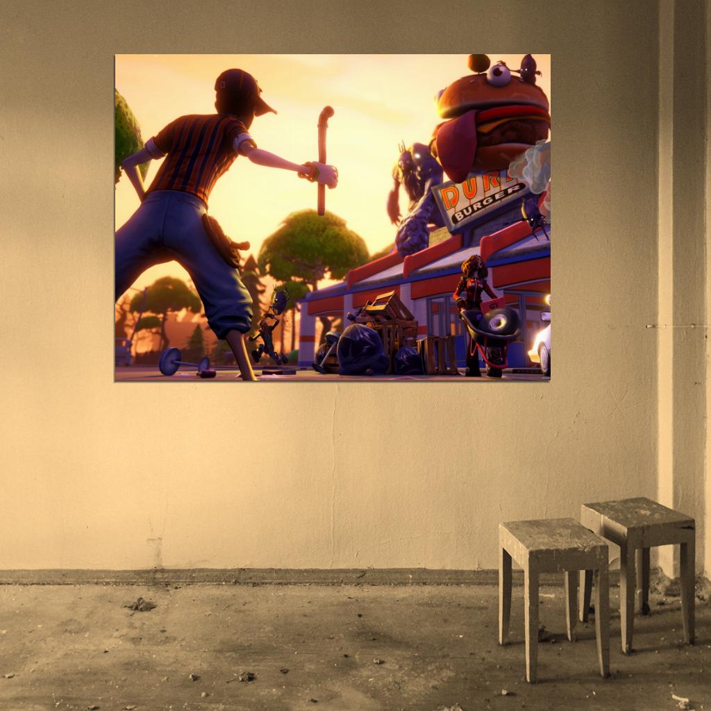 Fortnite Cool Epic Video Game Wall Art Print Poster