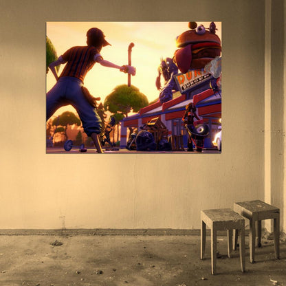 Fortnite Cool Epic Video Game Wall Art Print Poster