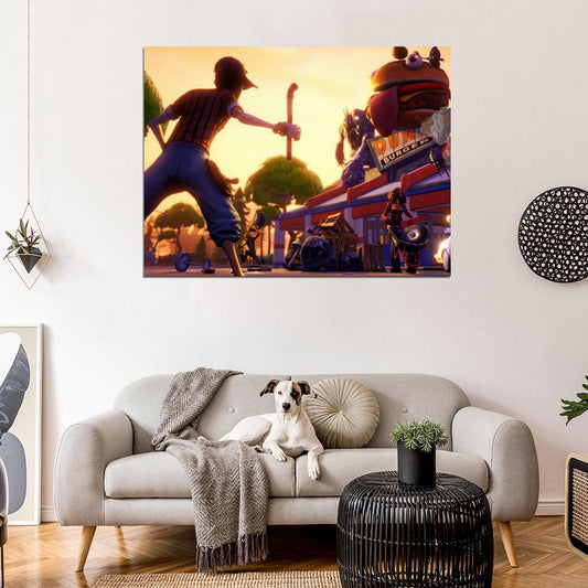 Fortnite Cool Epic Video Game Wall Art Print Poster