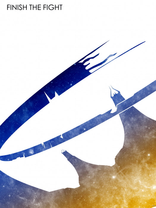 Halo Finish The Fight Video Game Art Wall Art Print Poster