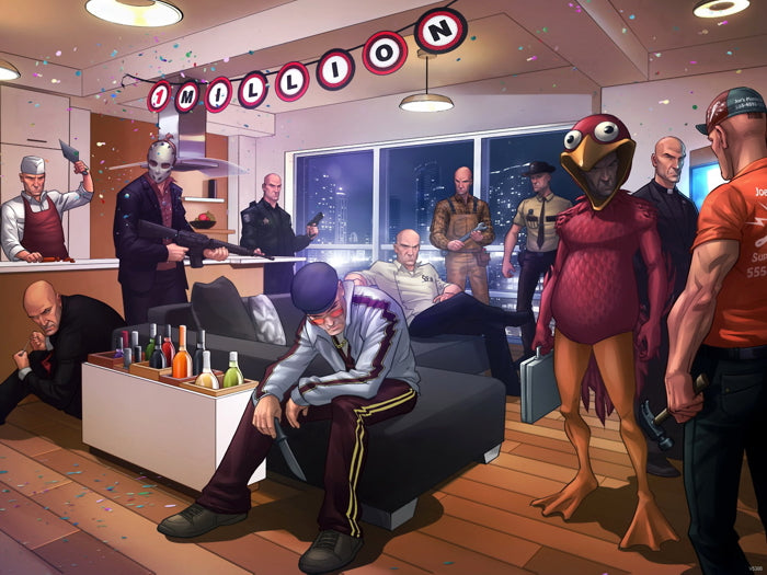 Hitman Characters Video Game Wall Art Print Poster