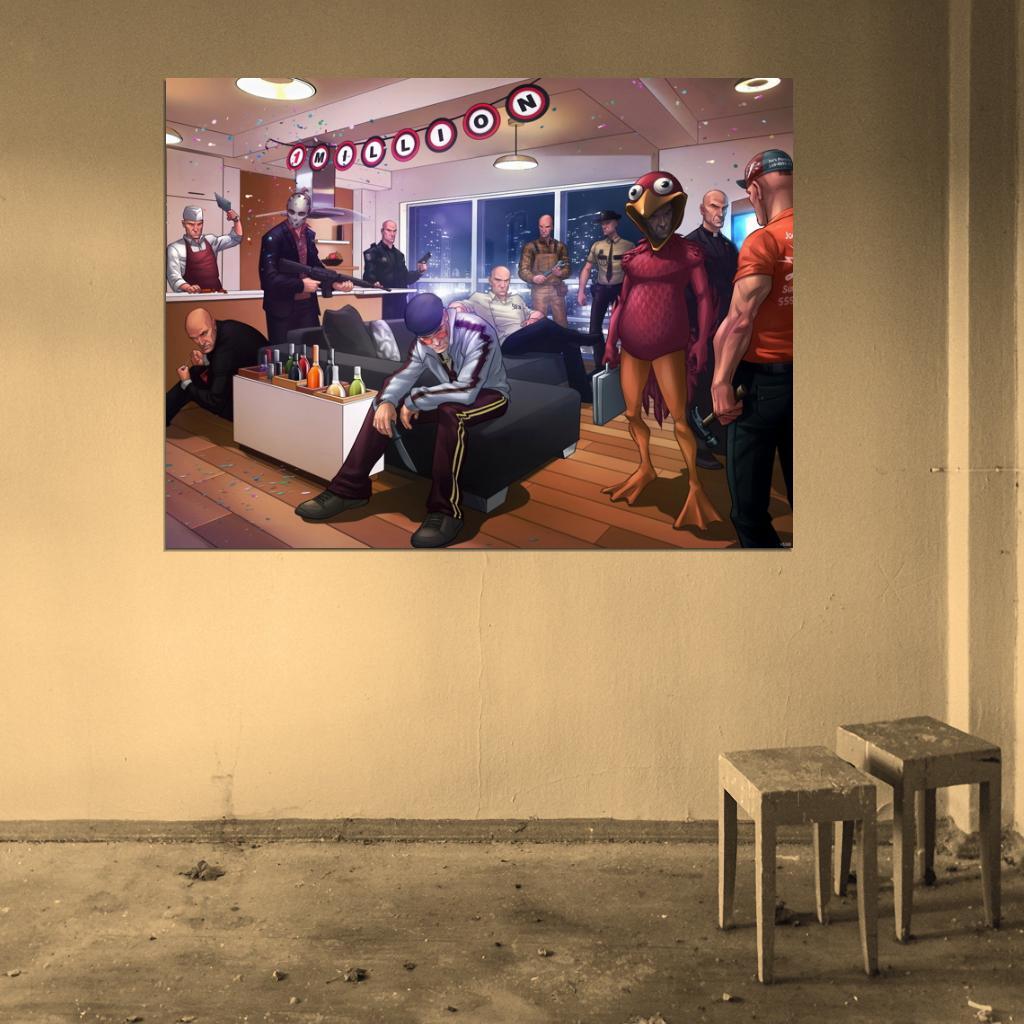 Hitman Characters Video Game Wall Art Print Poster