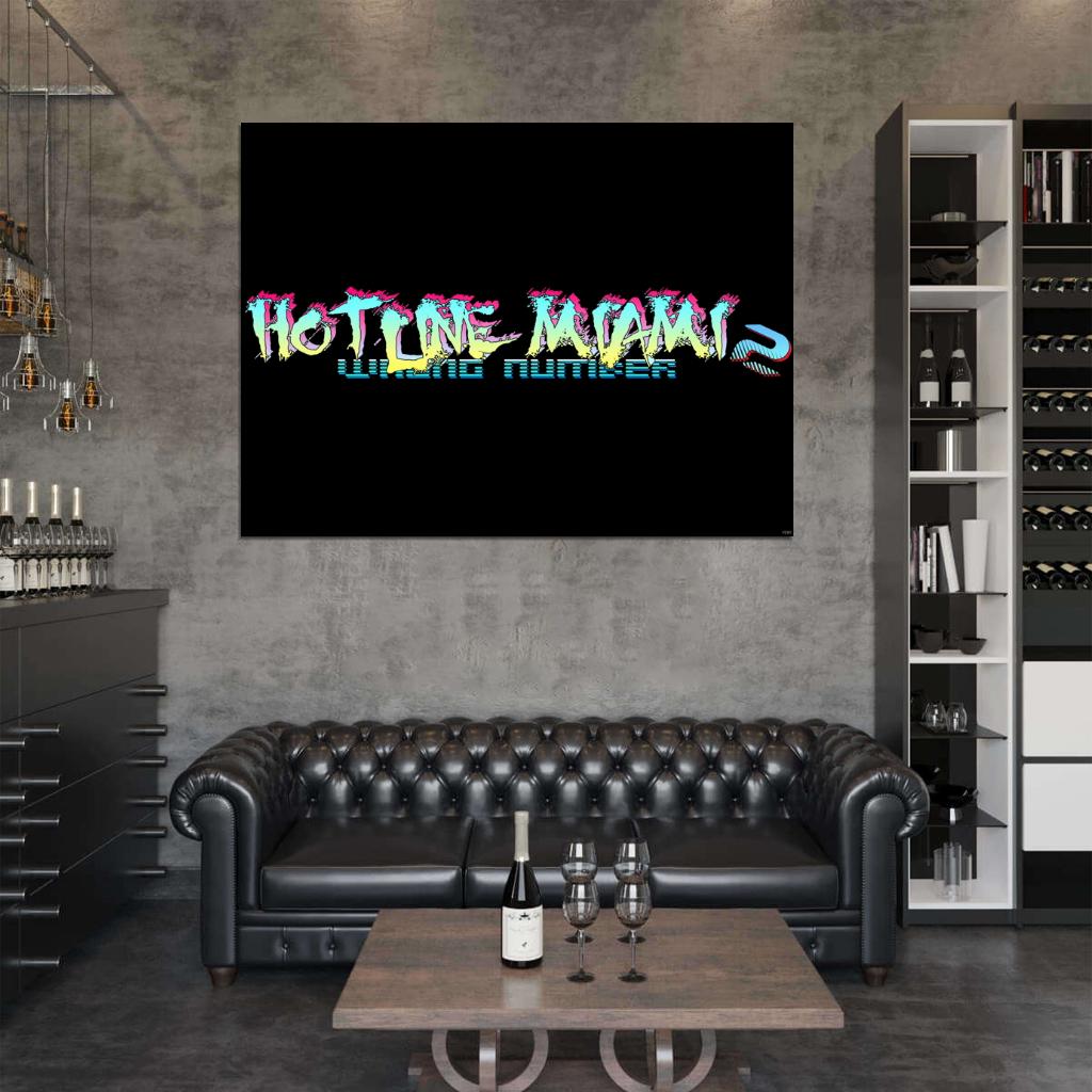 Hotline Miami 2 Video Game Wall Art Print Poster