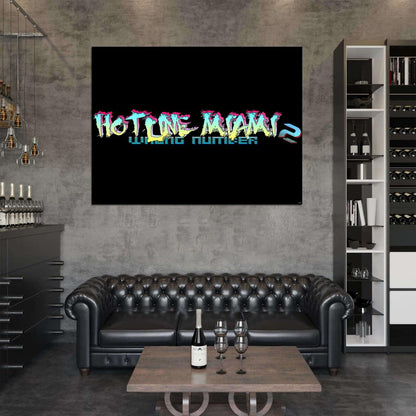 Hotline Miami 2 Video Game Wall Art Print Poster