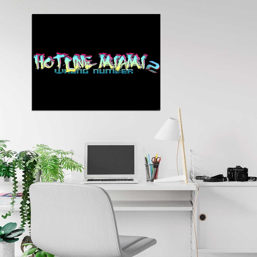 Hotline Miami 2 Video Game Wall Art Print Poster