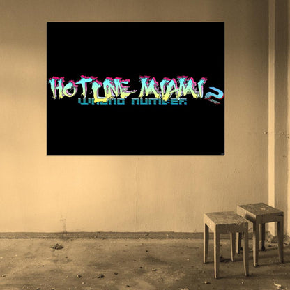 Hotline Miami 2 Video Game Wall Art Print Poster