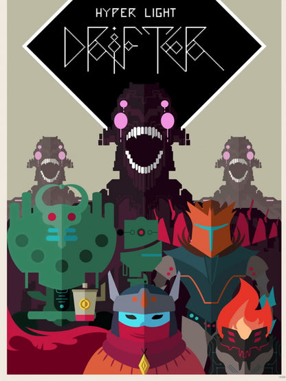 Hyper Light Drifter Characters Amazing Video Game Wall Art Print Poster