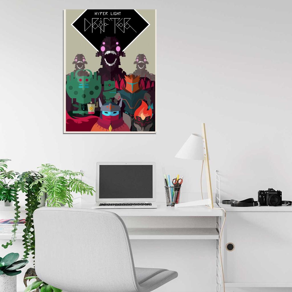 Hyper Light Drifter Characters Amazing Video Game Wall Art Print Poster