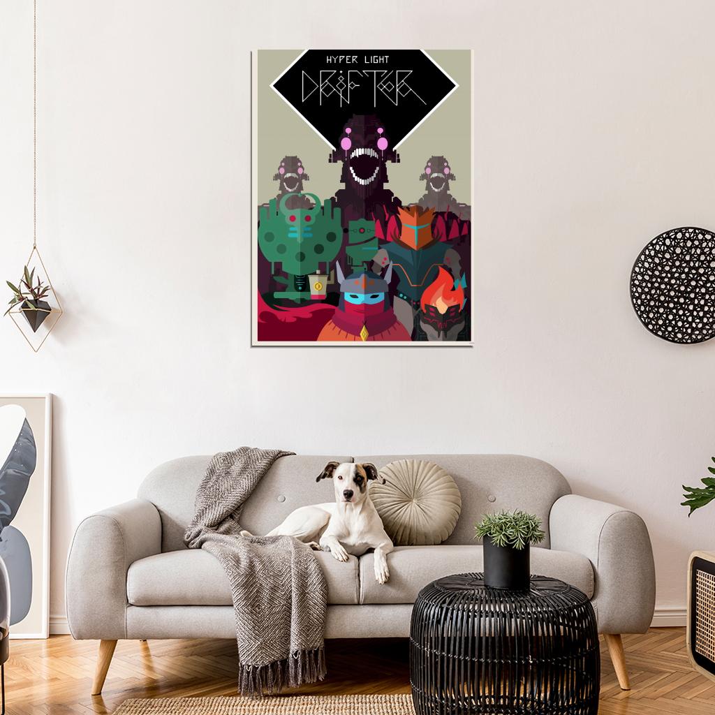 Hyper Light Drifter Characters Amazing Video Game Wall Art Print Poster