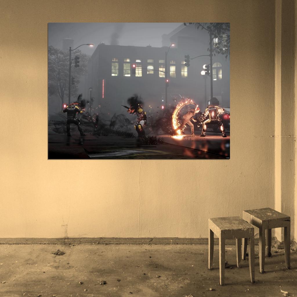Infamous Second Son Fight Video Game Wall Art Print Poster