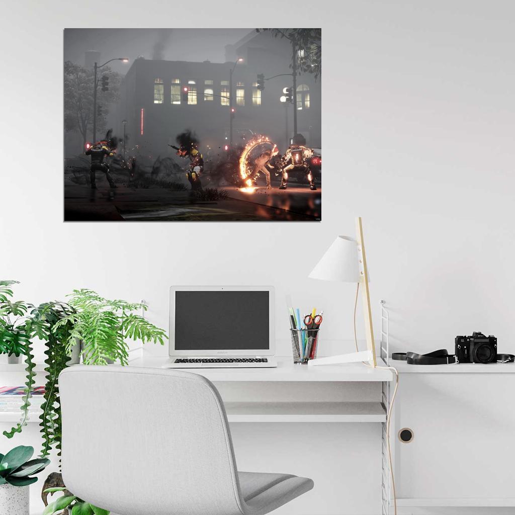 Infamous Second Son Fight Video Game Wall Art Print Poster