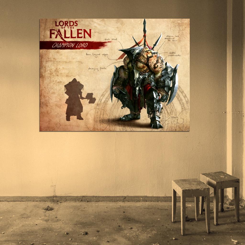 Lords Of The Fallen Champion Lord Video Game Wall Art Print Poster