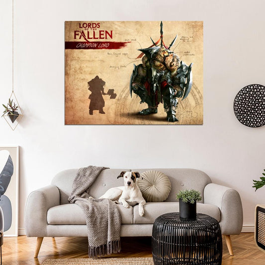 Lords Of The Fallen Champion Lord Video Game Wall Art Print Poster