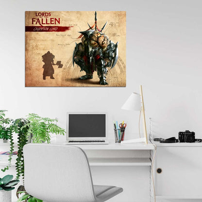 Lords Of The Fallen Champion Lord Video Game Wall Art Print Poster